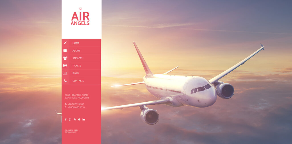 Thiết kế website bán vé máy bay chuyên nghiệp AIr Angels